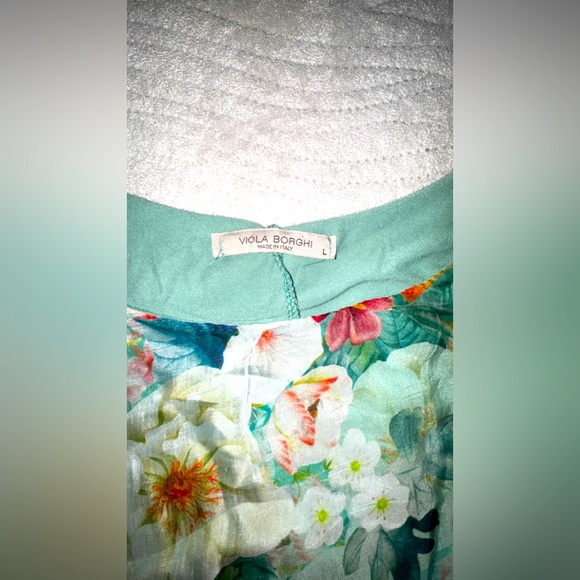 Viola Borghi Silkblend Flowy Floral Blouse - Picture 5 of 5